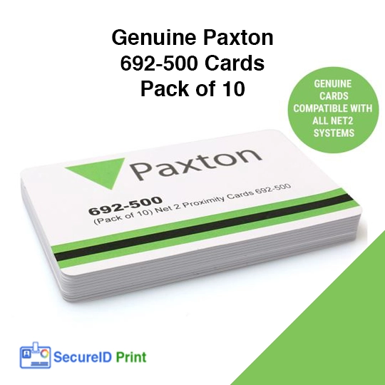 Paxton Net2 Proximity ISO Access Cards 692-500 - New Without Magstripe (10 Pack)